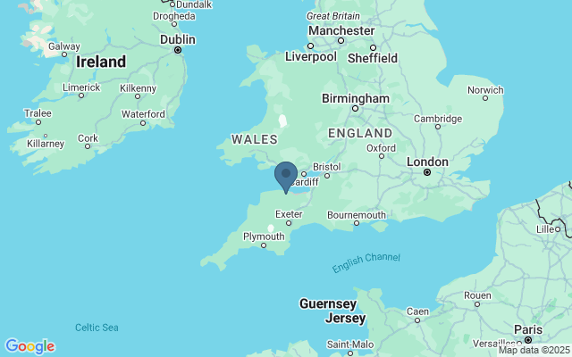 Kaart met locatie Exmoor National Park